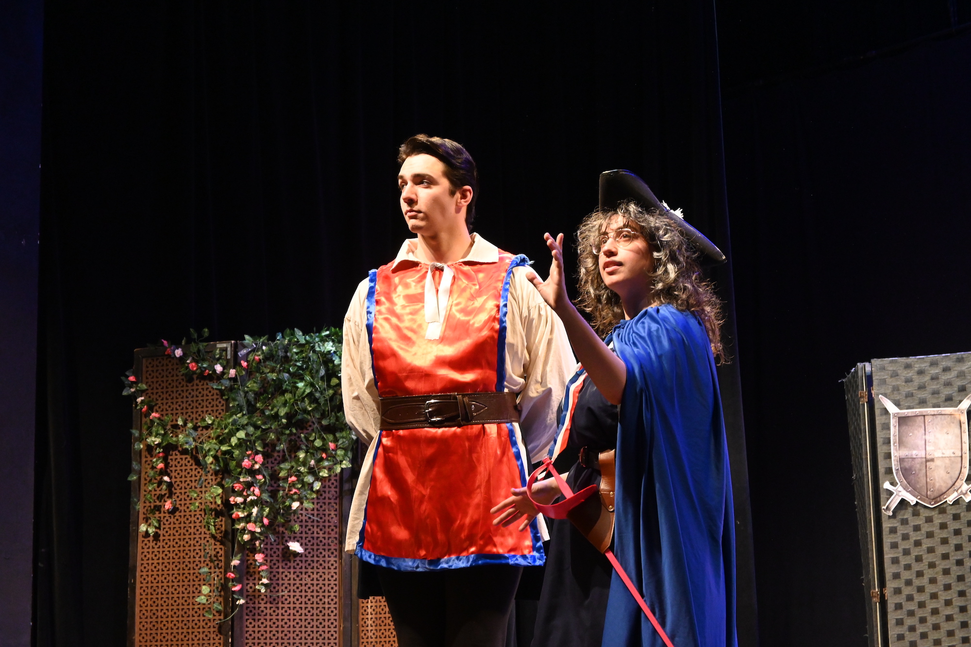 Image from the production of Les Femmes Mousquetaires.